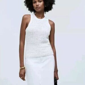 Madewell Women's Size XS Crochet Knit Crewneck Sweater New